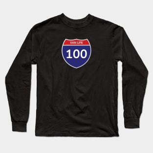 Van Life Interstate Sign Long Sleeve T-Shirt